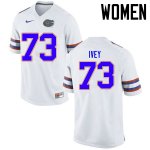 Women's Florida Gators #73 Martez Ivey NCAA Nike White Authentic Stitched College Football Jersey HZH4462TI